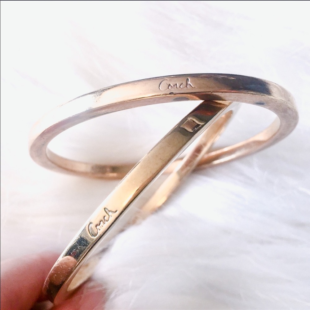 Coach I Bangles Set of 2